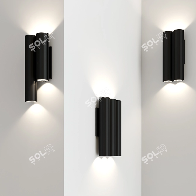 Minimalist Silo Wall Lamp 3D model image 2