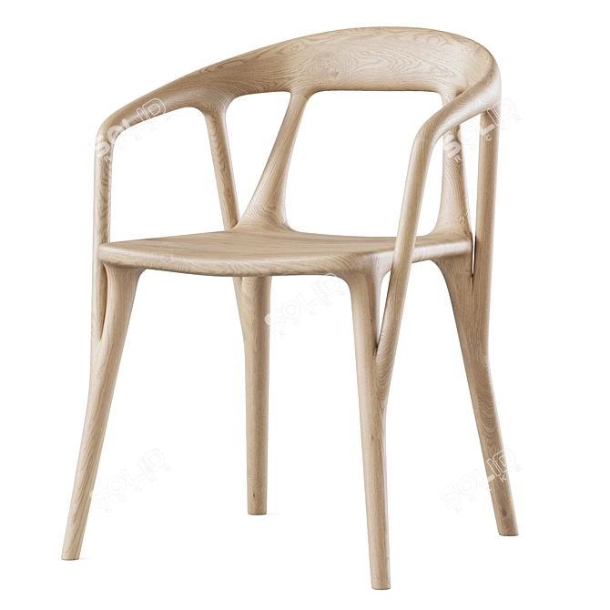 Savanna Chair Dub-Ton Natural 3D model image 1