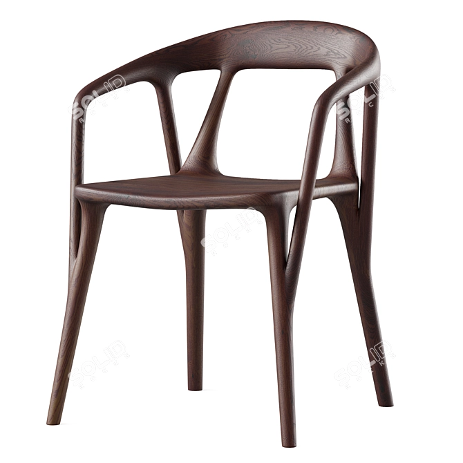 Savanna Chair Dub-Ton Natural 3D model image 2