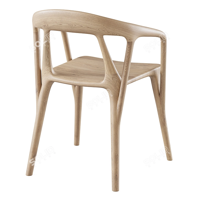 Savanna Chair Dub-Ton Natural 3D model image 4