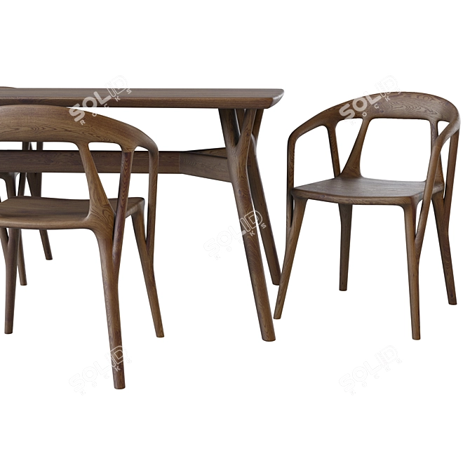 Savanna Dining Set by DeepHouse 3D model image 3