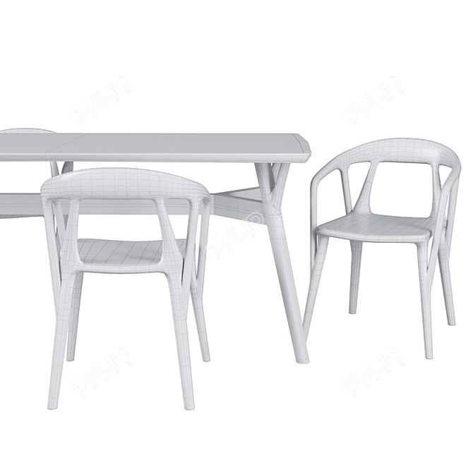 Savanna Dining Set by DeepHouse 3D model image 4