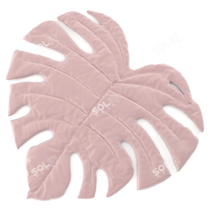 Monstera Leaf Carpet Rug 3D model image 2