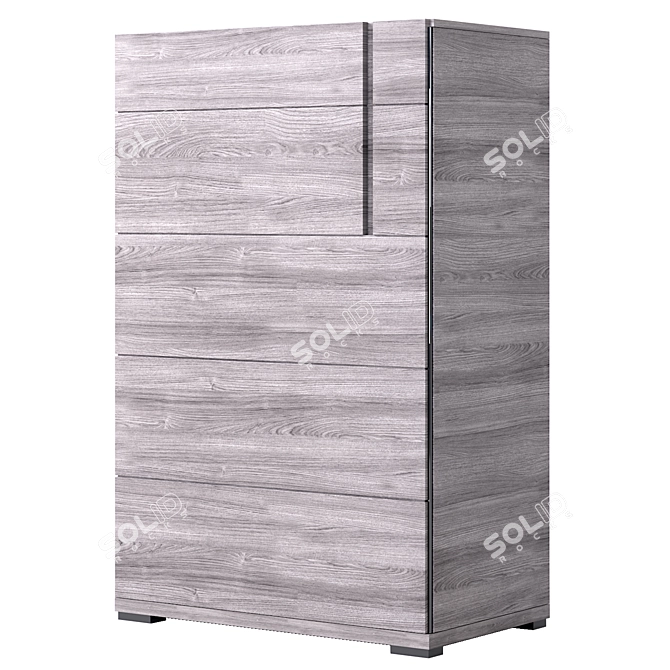 Striking Komod Teodora Display Cabinet 3D model image 1