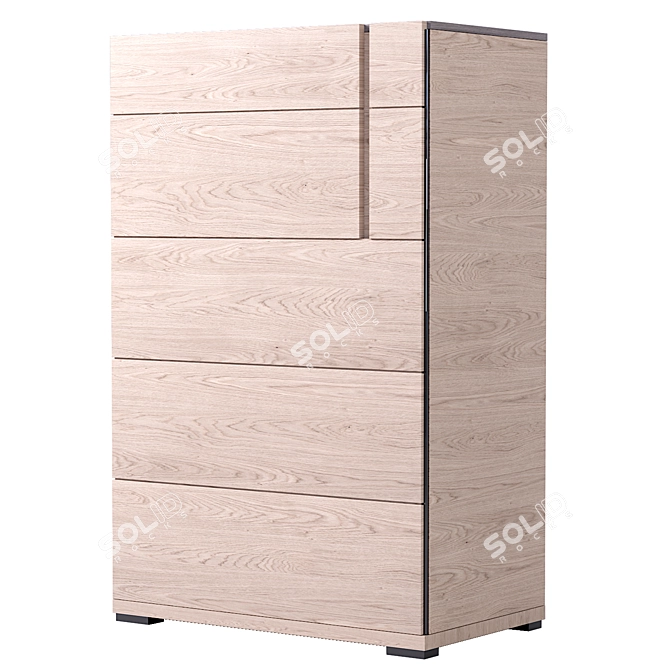 Striking Komod Teodora Display Cabinet 3D model image 2