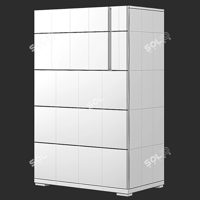 Striking Komod Teodora Display Cabinet 3D model image 3