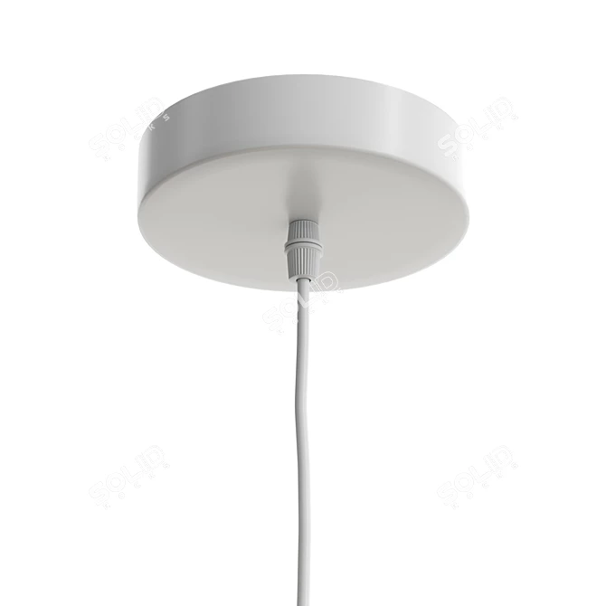 Bamboo Boho Pendant Lamp Light 3D model image 4