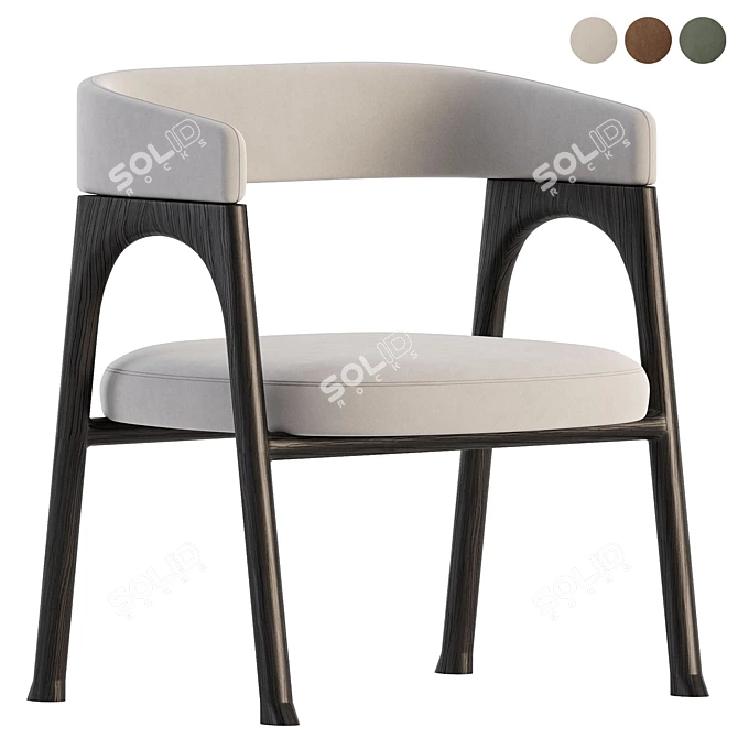 Modern Baxter Corinne Chair Design 3D model image 1