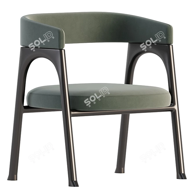 Modern Baxter Corinne Chair Design 3D model image 2