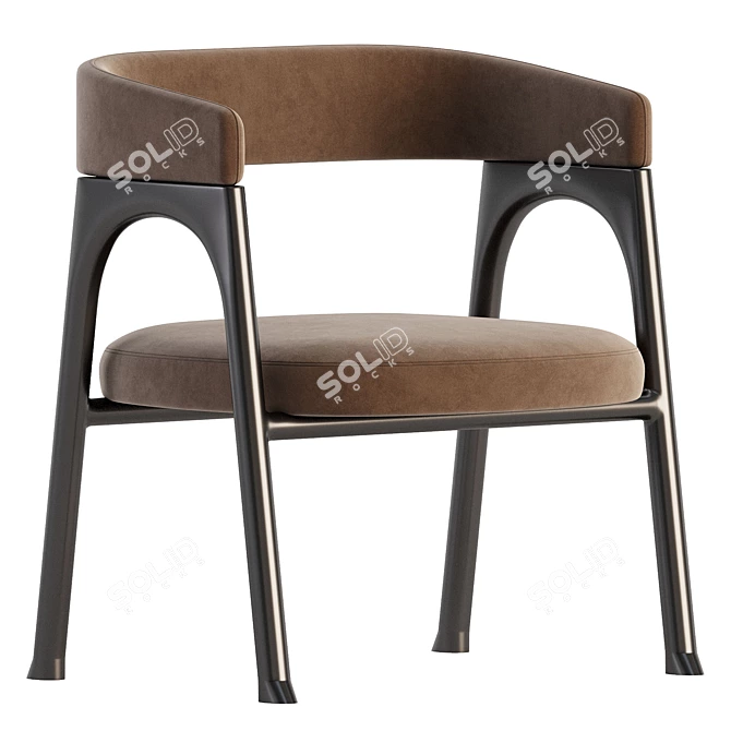 Modern Baxter Corinne Chair Design 3D model image 3