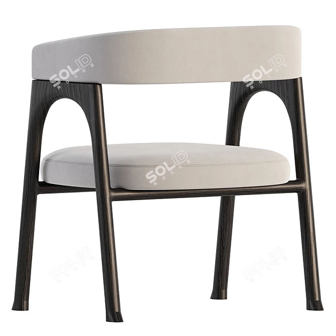 Modern Baxter Corinne Chair Design 3D model image 4