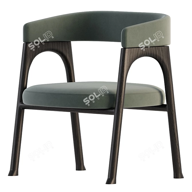 Modern Baxter Corinne Chair Design 3D model image 5