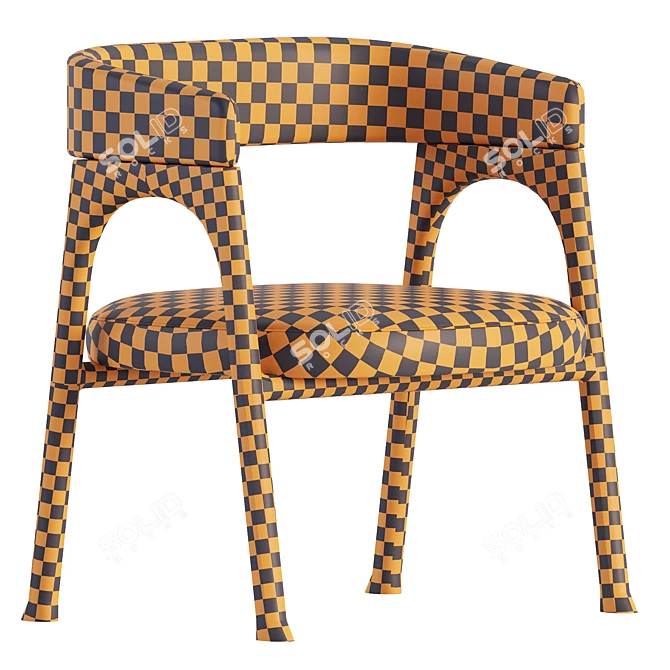 Modern Baxter Corinne Chair Design 3D model image 7