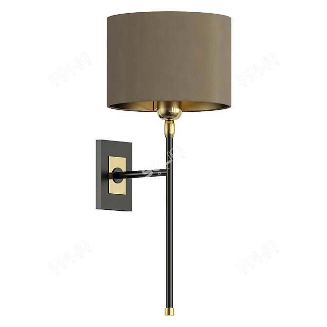 Elegant Wall Light Fixture by Heathfield 3D model image 1