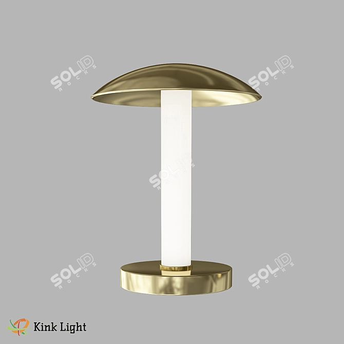 Elegant Gold Table Lamp 3D model image 1