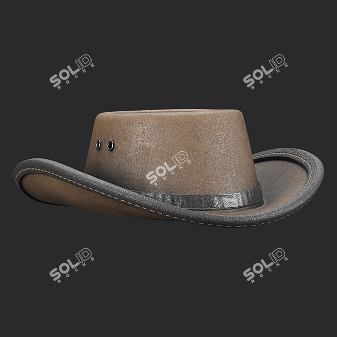 Western Hat 3D Model 3D model image 3