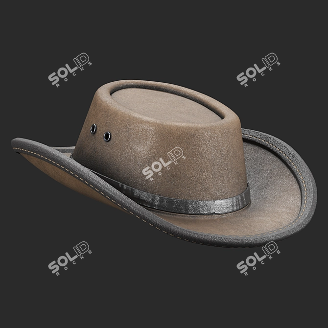 Western Hat 3D Model 3D model image 5