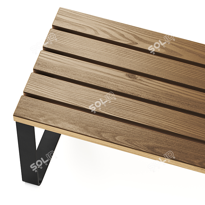 Modern Miramondo Side Stool Set 3D model image 2