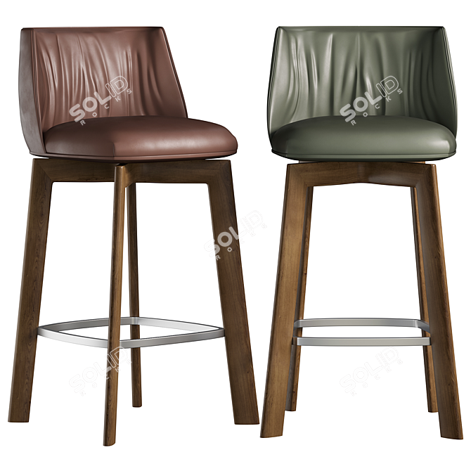 Modern Bar Stool Archibald Design 3D model image 1