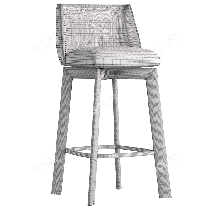 Modern Bar Stool Archibald Design 3D model image 5