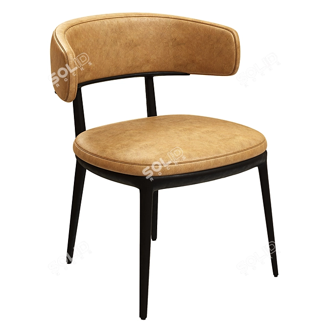 Premium Maxalto Caratos Chair - 3D Model 3D model image 1