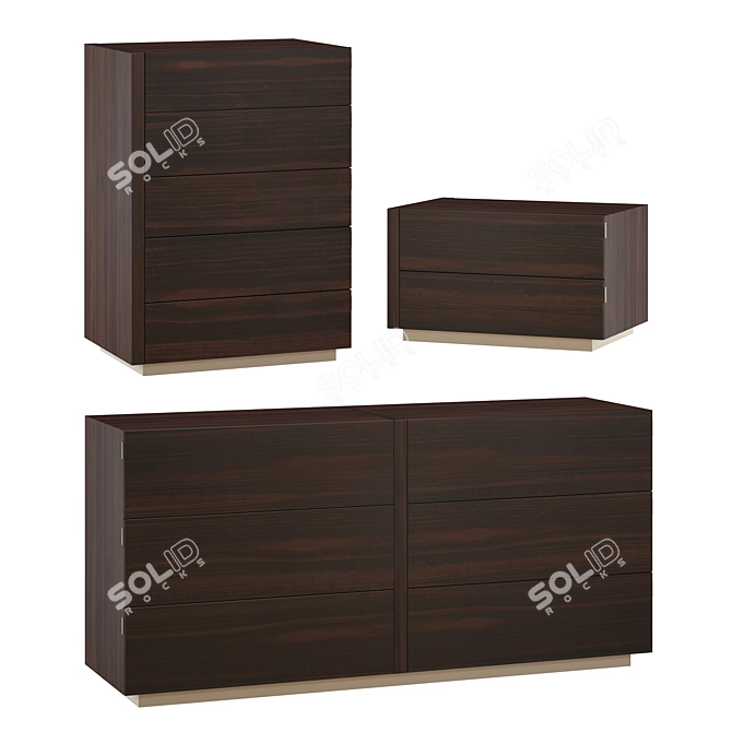 Kira Collection Eucalyptus Gold Furniture 3D model image 6