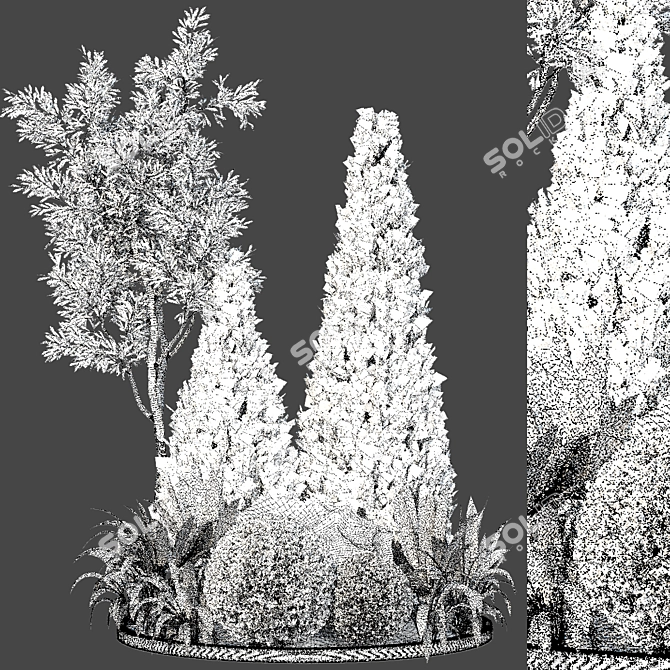 Outdoor Plant 63 3D Model 3D model image 3