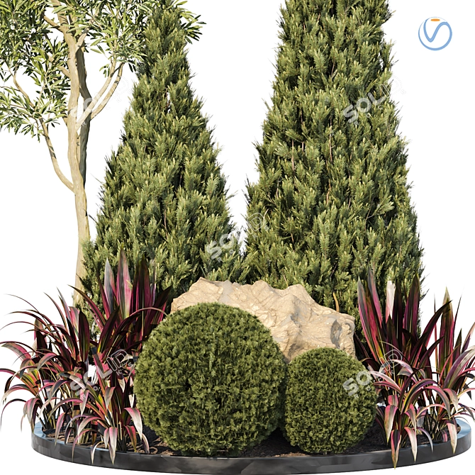 Outdoor Plant 63 3D Model 3D model image 4