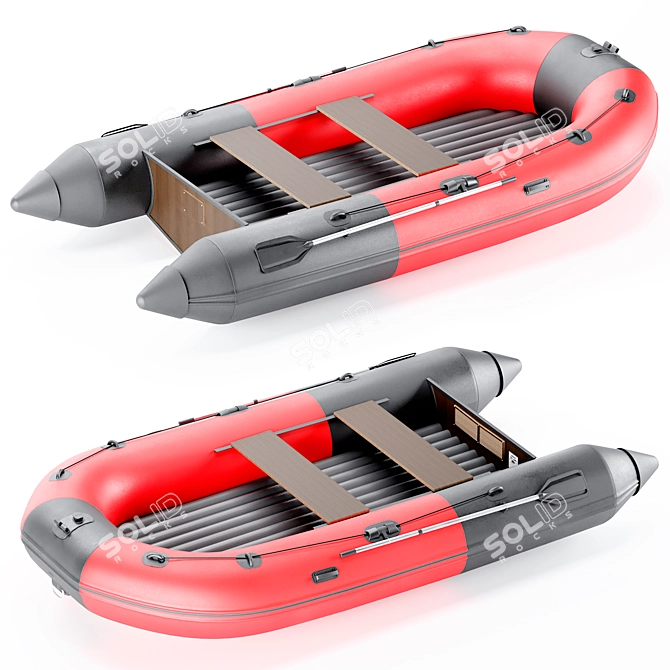 Hunter 335 PVC Boat Kit 3D model image 2