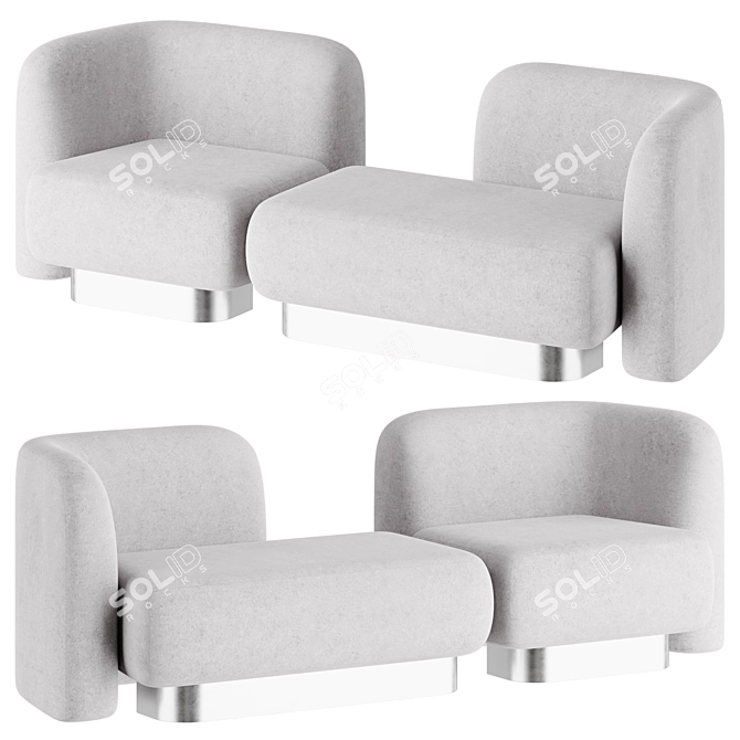 Comfy Weave Sofa | Диван 3D model image 1