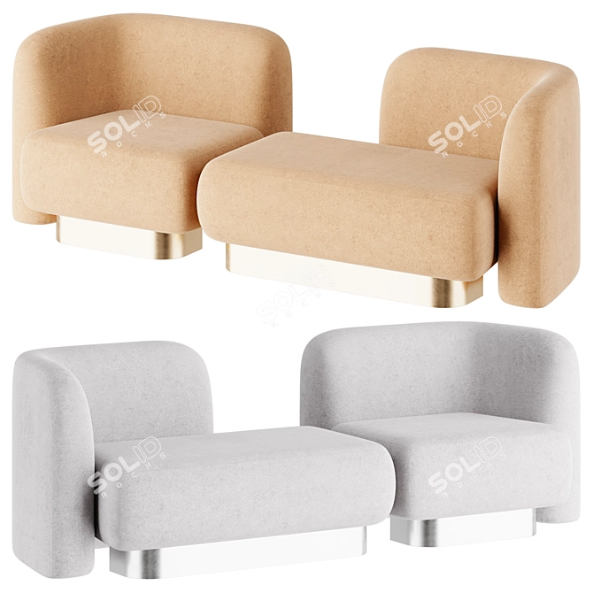 Comfy Weave Sofa | Диван 3D model image 2