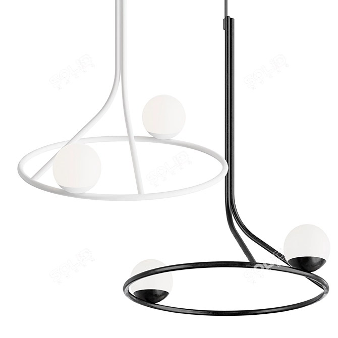 Linear Pendant Light 3D model image 1