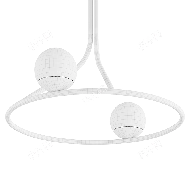 Linear Pendant Light 3D model image 4