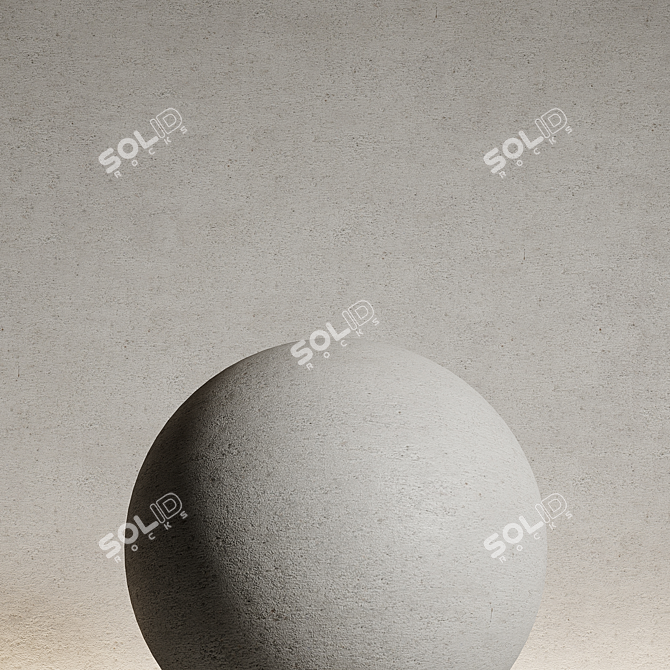 Seamless Concrete Material 3D Model 3D model image 2