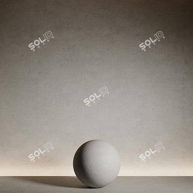 Seamless Concrete Material 3D Model 3D model image 3