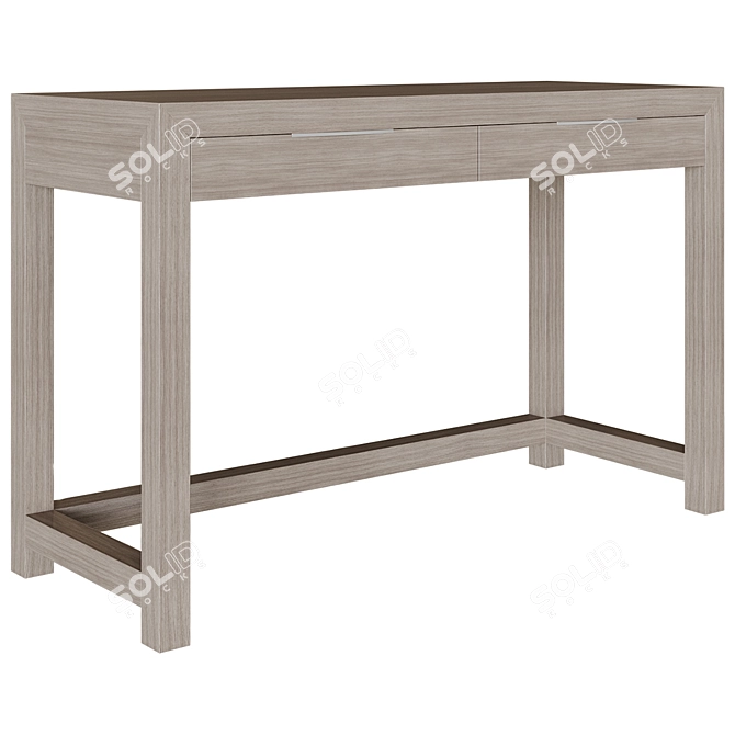 Restoration Hardware Whitewashed Writing Desk 3D model image 1