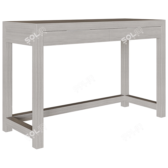 Restoration Hardware Whitewashed Writing Desk 3D model image 2