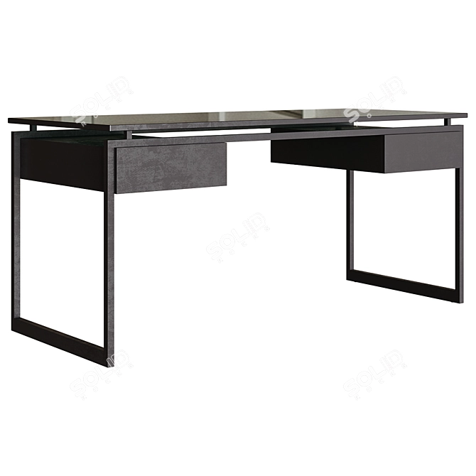 LATOUR Writing Desk by RESTORATION HARDWARE 3D model image 1