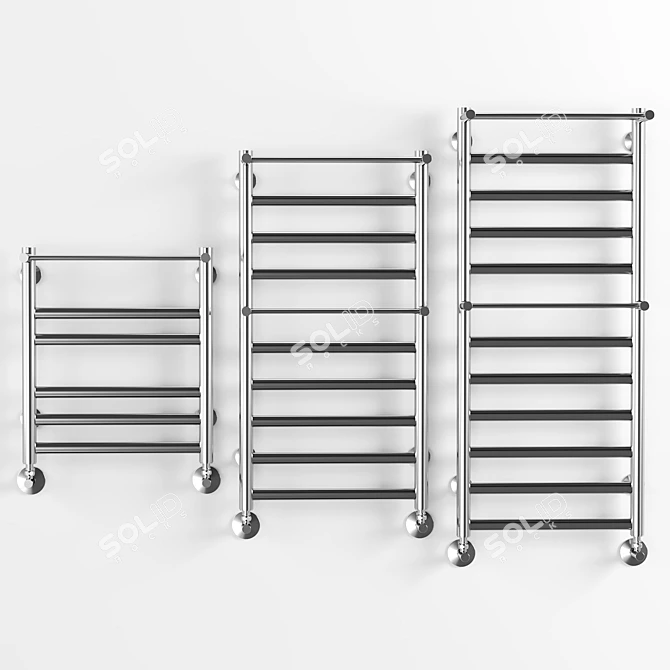 Hydronic Towel Heater Terminus Hendrix 3D model image 2