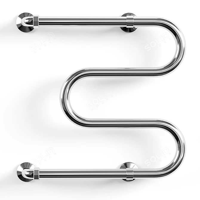 Terminus Water Towel Rail 3D model image 1