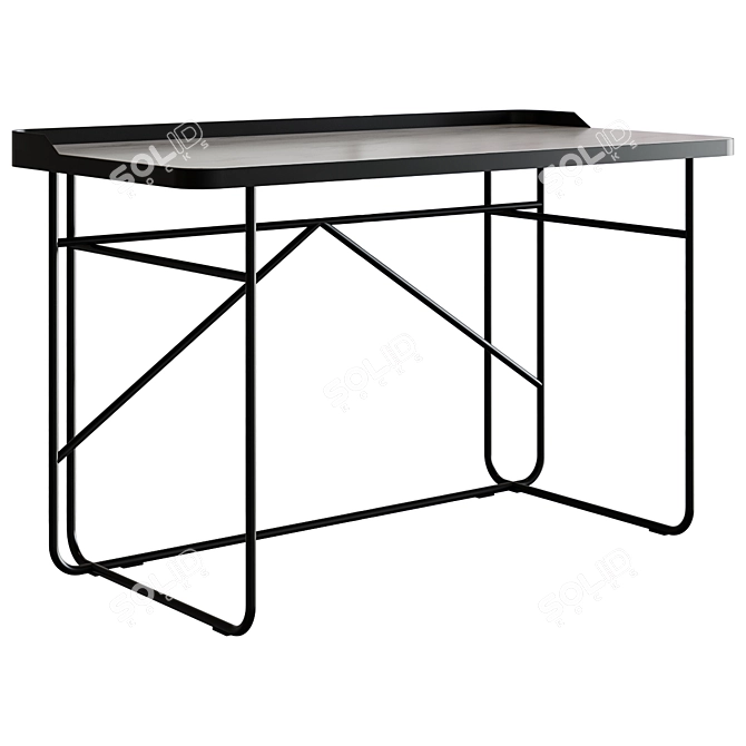 Wolf Keramik Writing Desk| CATTELAN ITALIA 3D model image 1