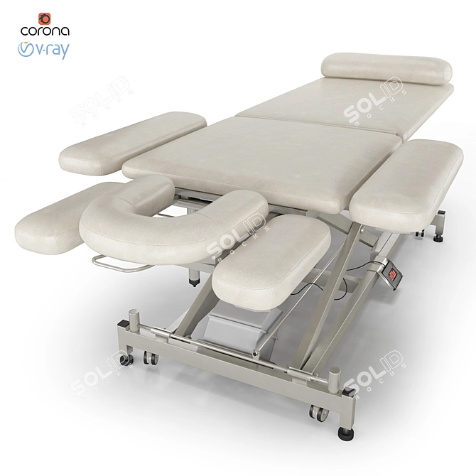 Professional Electric Massage Table 3D model image 7