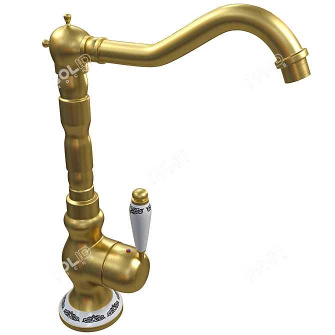 Vintage Faucet 3D Model Kit 3D model image 4