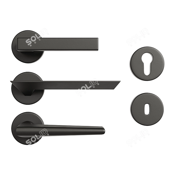 Marco Pisati Timeless Door Handles Kit 3D model image 1