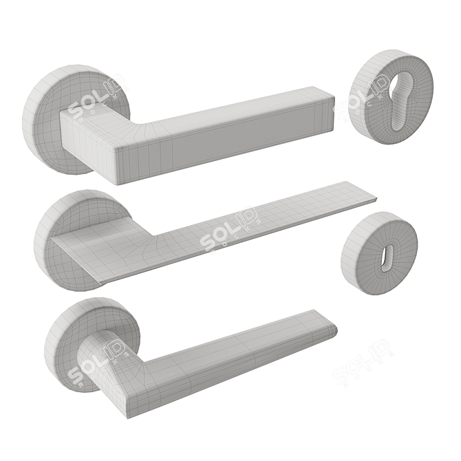 Marco Pisati Timeless Door Handles Kit 3D model image 3