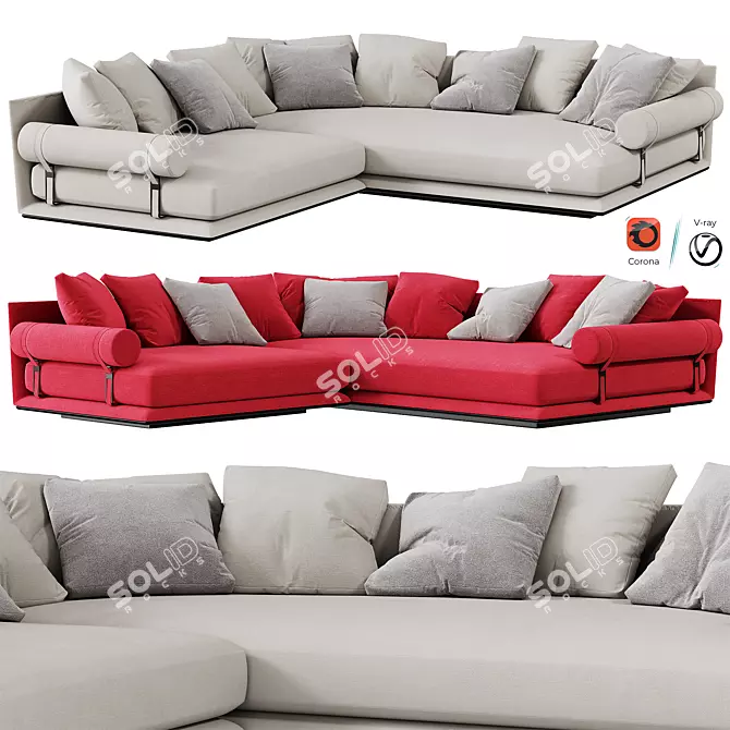 Modern NOONU Sofa Design 3D model image 1