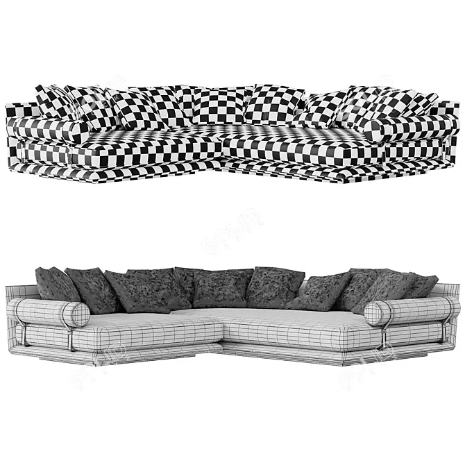 Modern NOONU Sofa Design 3D model image 2
