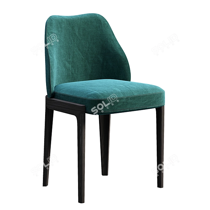 elegant modern chair Chelsea 3D model image 2