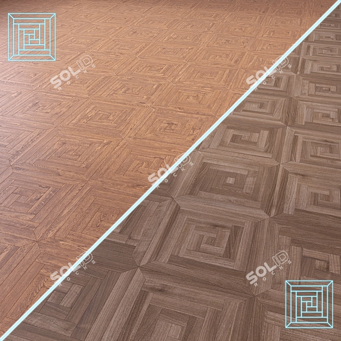  Modular Wood Floor Model 3D model image 1