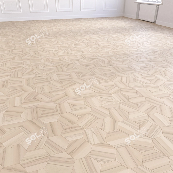 Wooden Floor Model - Modular 3D Design 3D model image 7